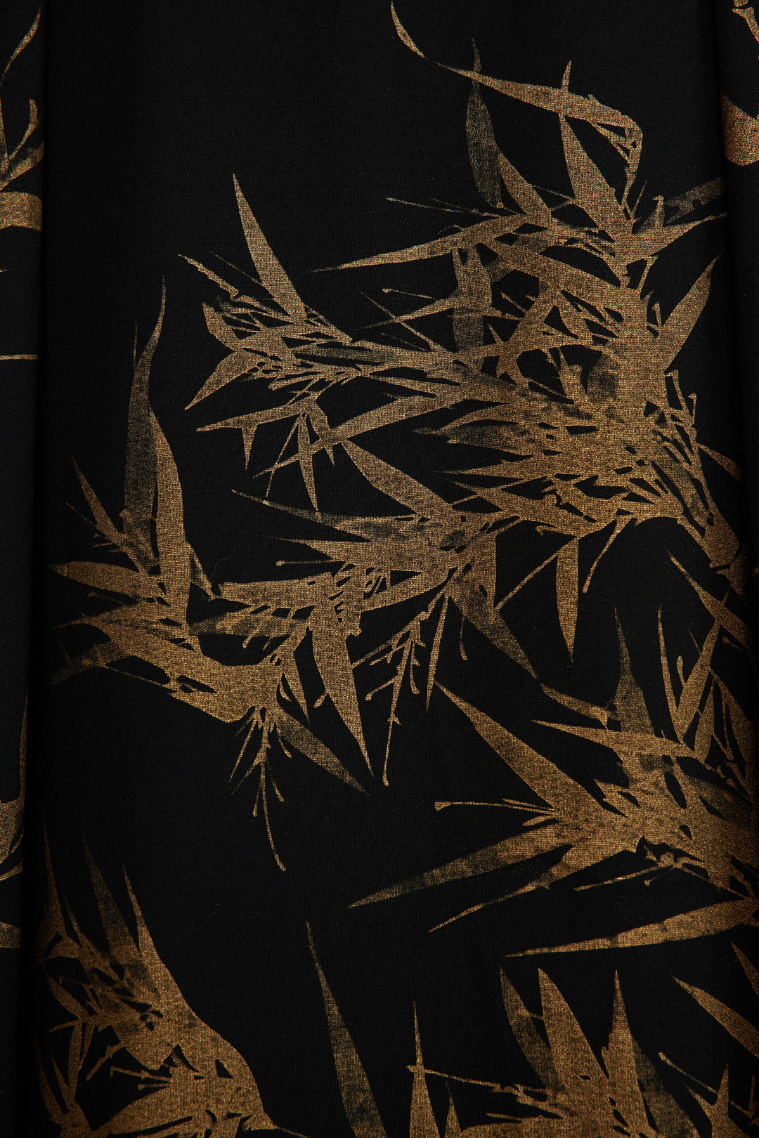 Casaco longo com estampa de folhas aconchegante e solto