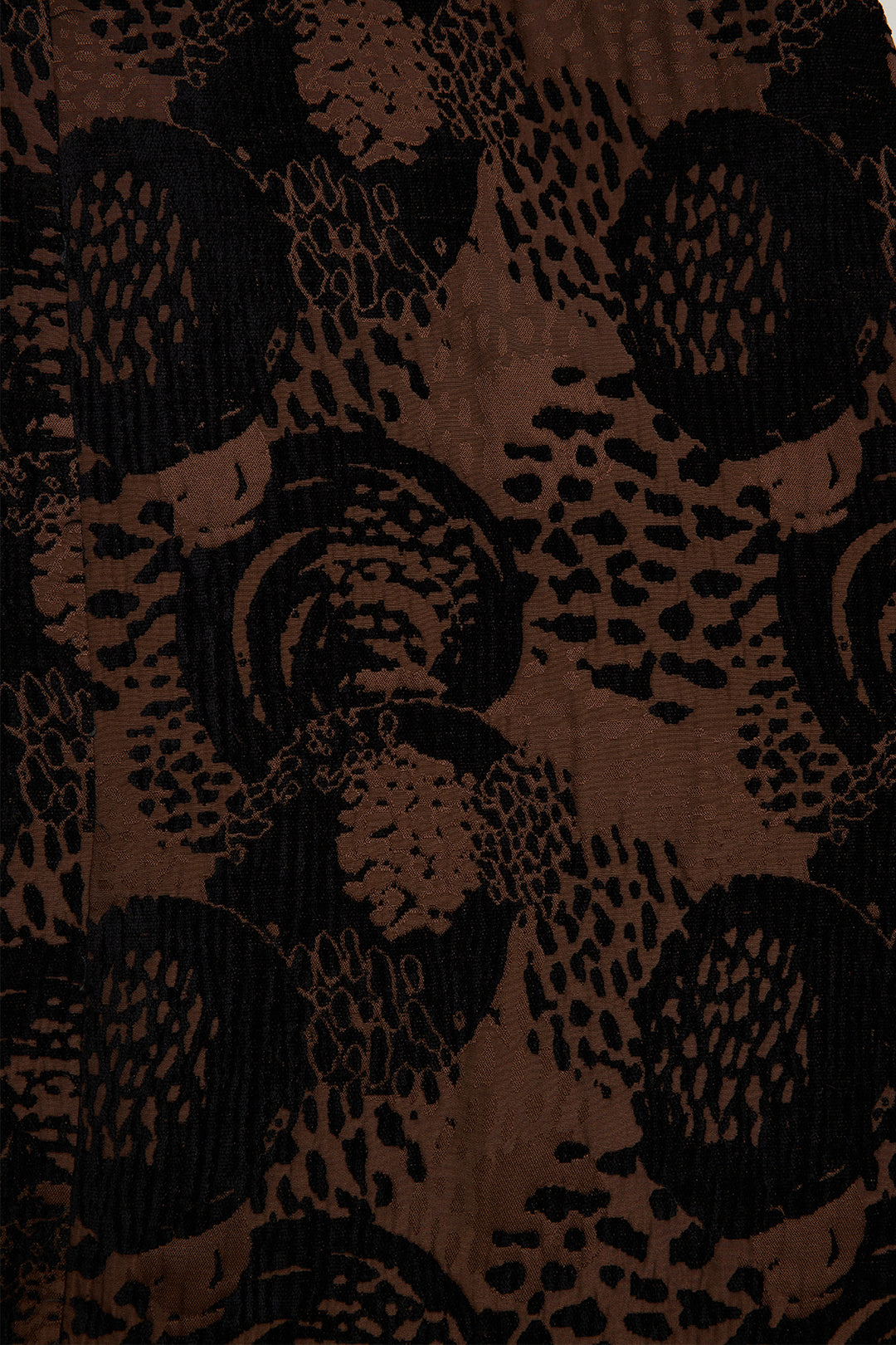 Manteau décontracté imprimé noix de cajou