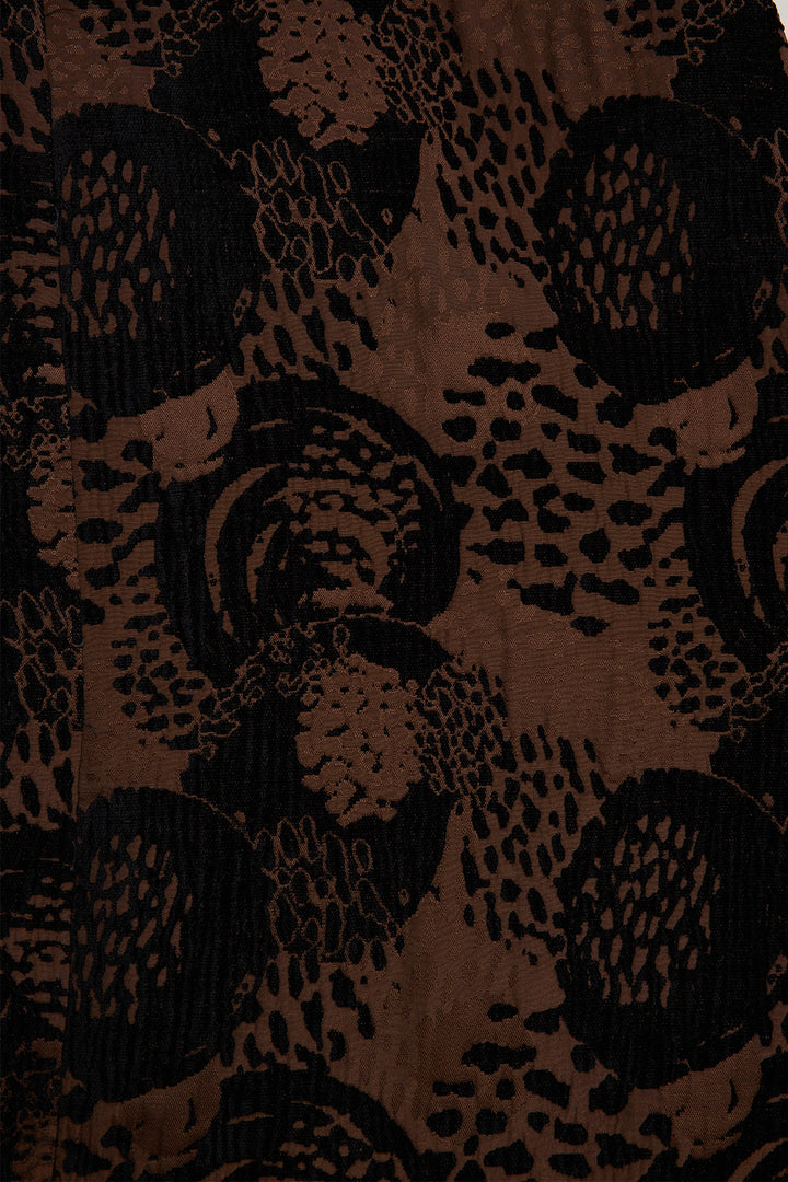 Manteau décontracté imprimé noix de cajou