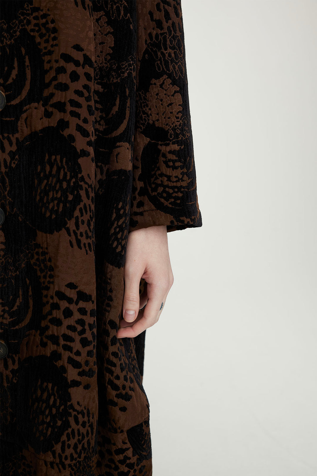 Manteau long décontracté Meredith Cashew