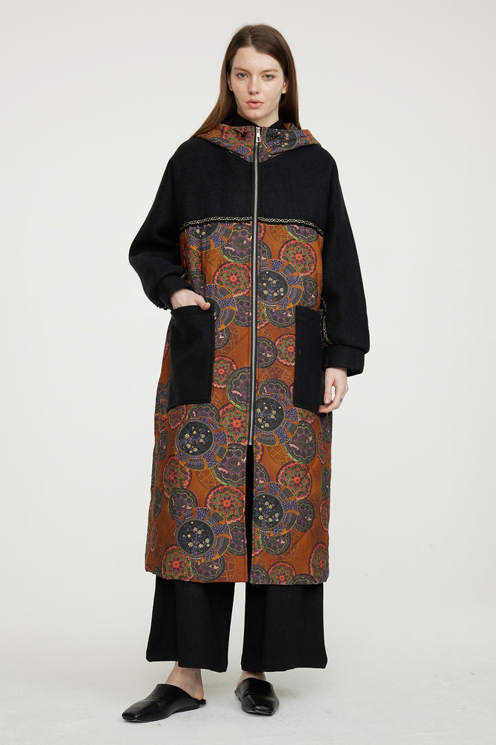 Castalia Retro Lässiger Baumwollmantel