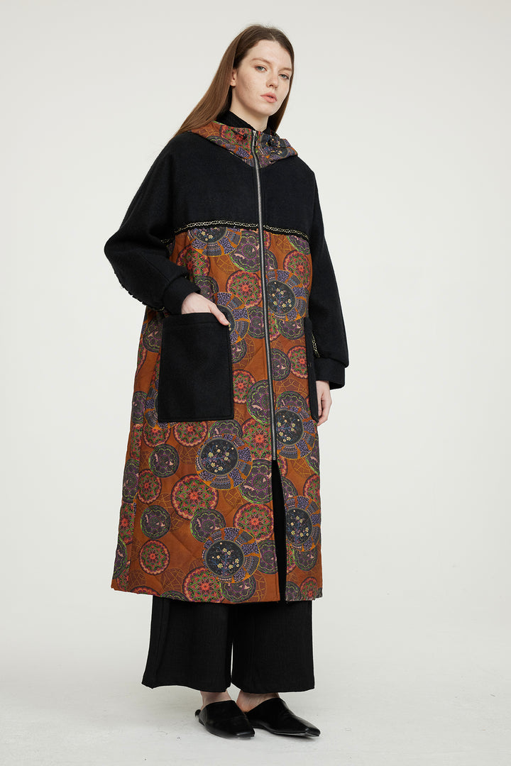 Castalia Retro Lässiger Baumwollmantel