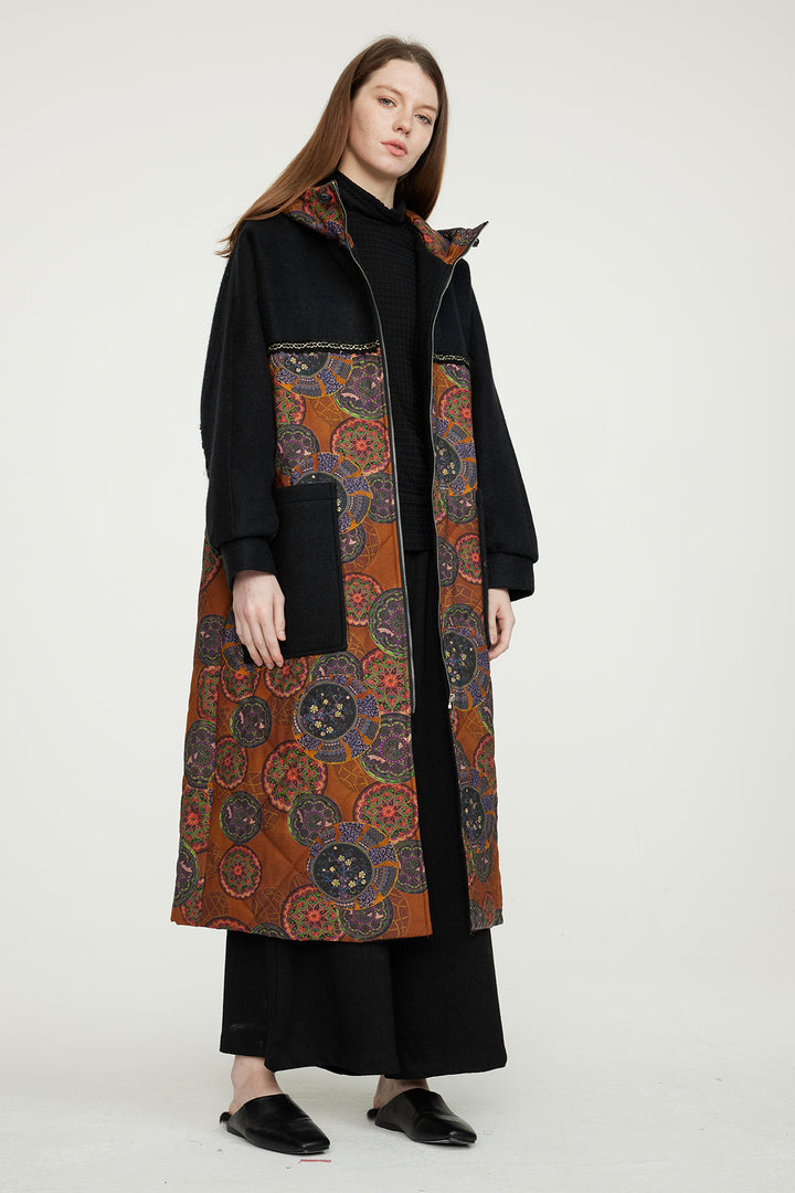 Castalia Retro Lässiger Baumwollmantel