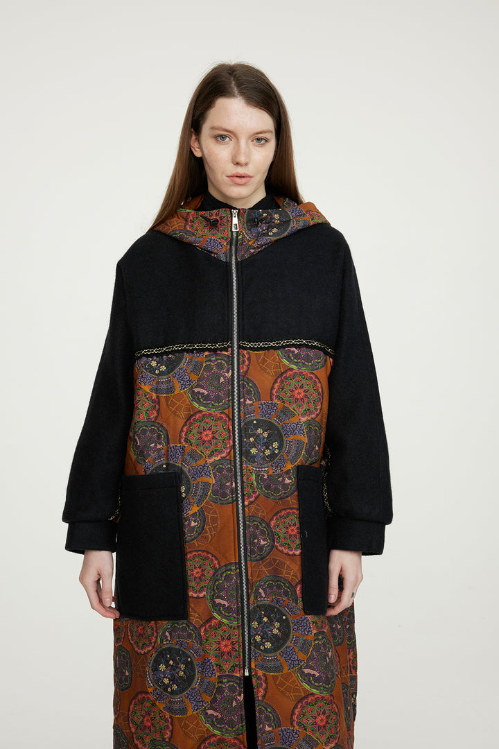 Castalia Retro Lässiger Baumwollmantel