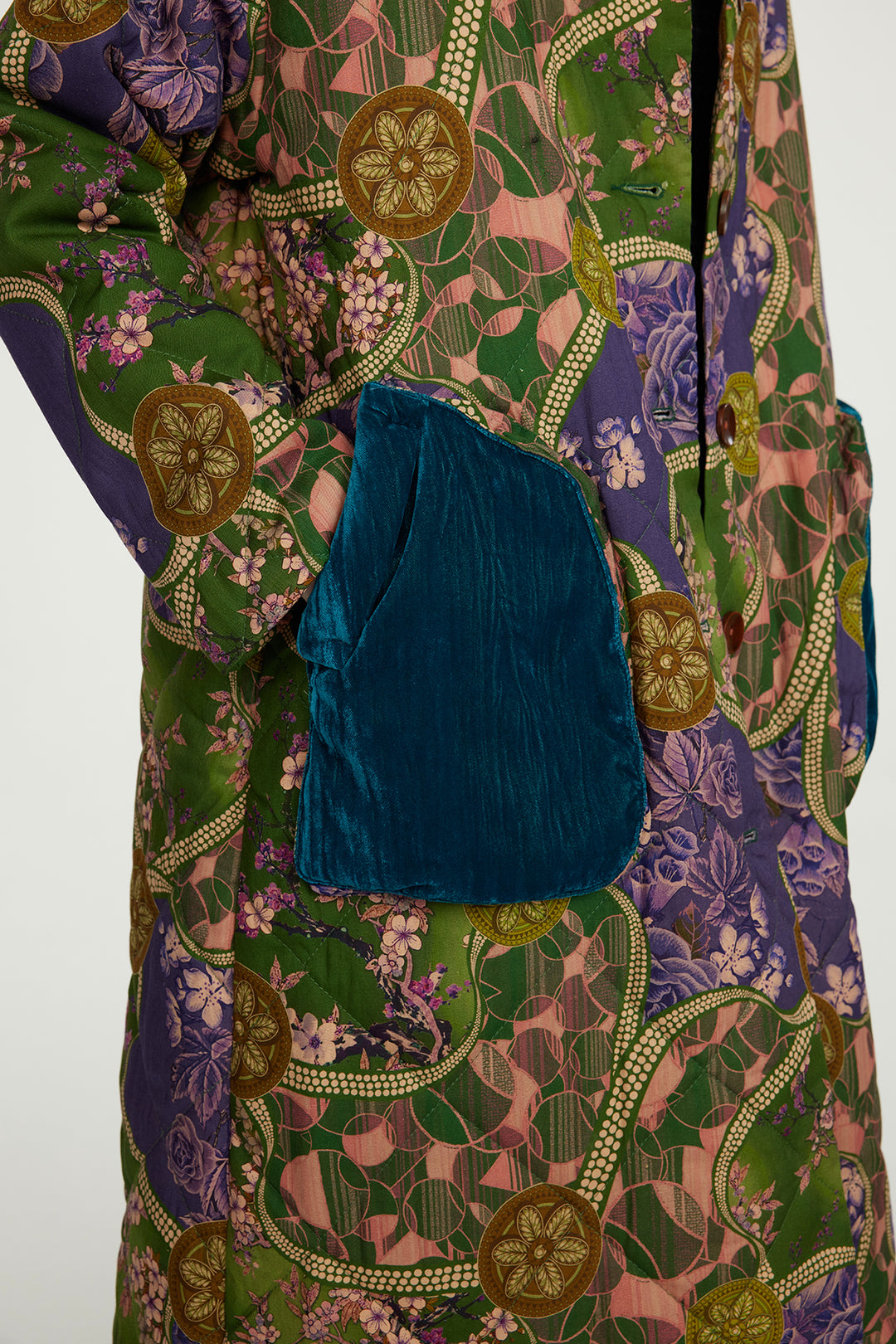 Ellery Retro-Samtspleiß-Baumwollmantel