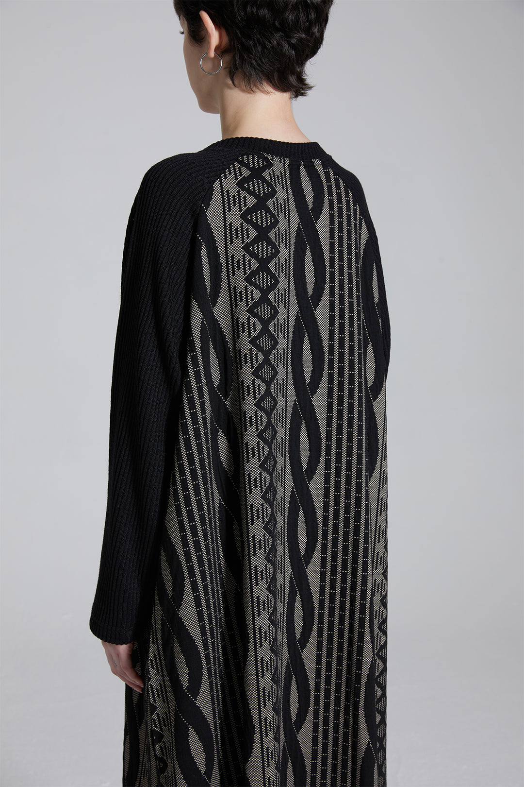 Geometric Design Knitted Dress