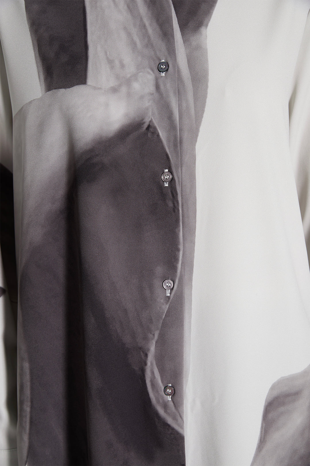 Conjunto de saia com estampa de tinta média