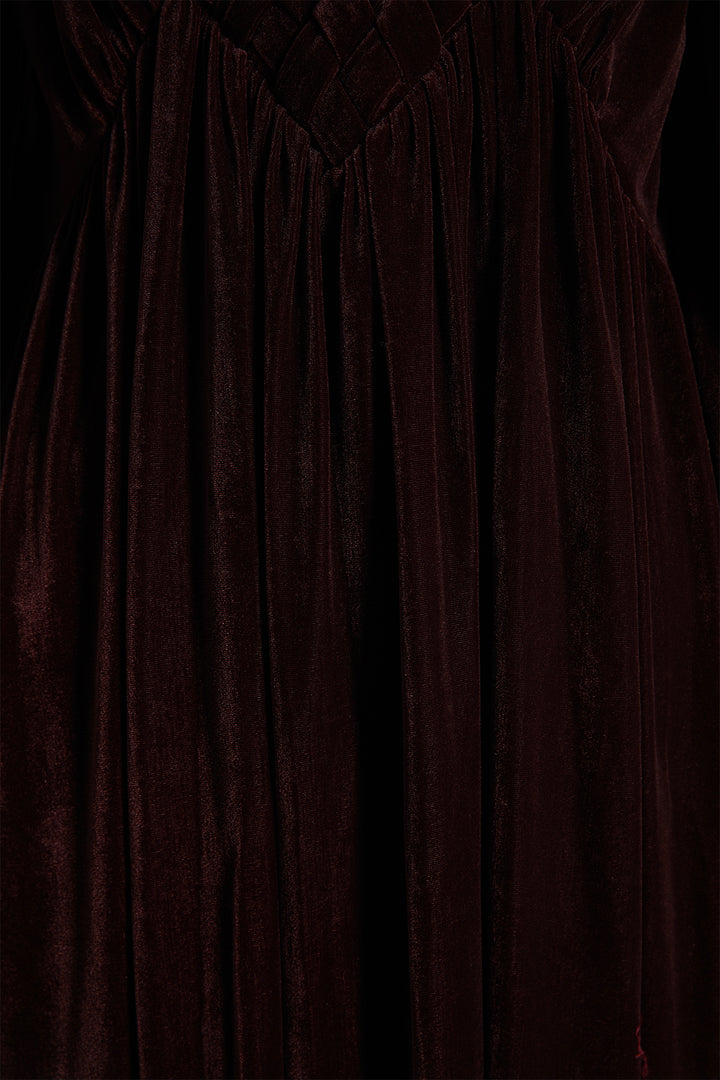 Meghan V-Neck Woven Dress