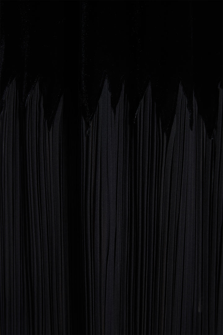 Tory V-Neck Pleated Dress