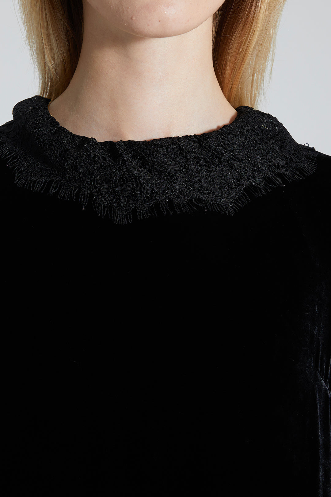 Gia Lace Velvet Dress