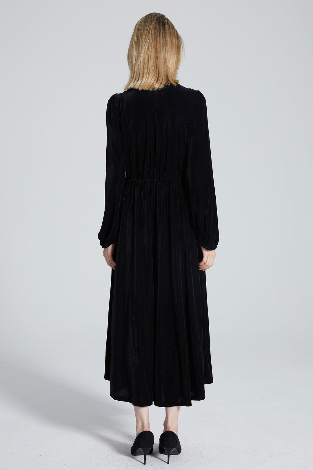 Meghan V-Neck Woven Dress