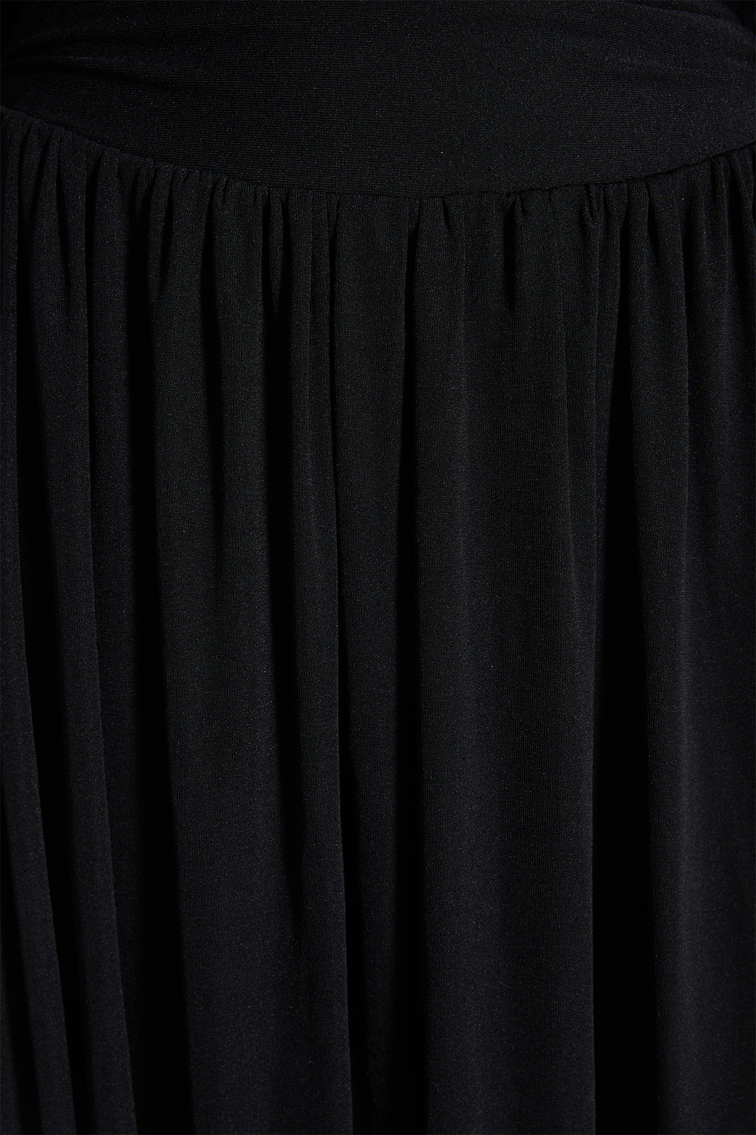 Alex Pleated Solid Long Sleeve Maxi Dress