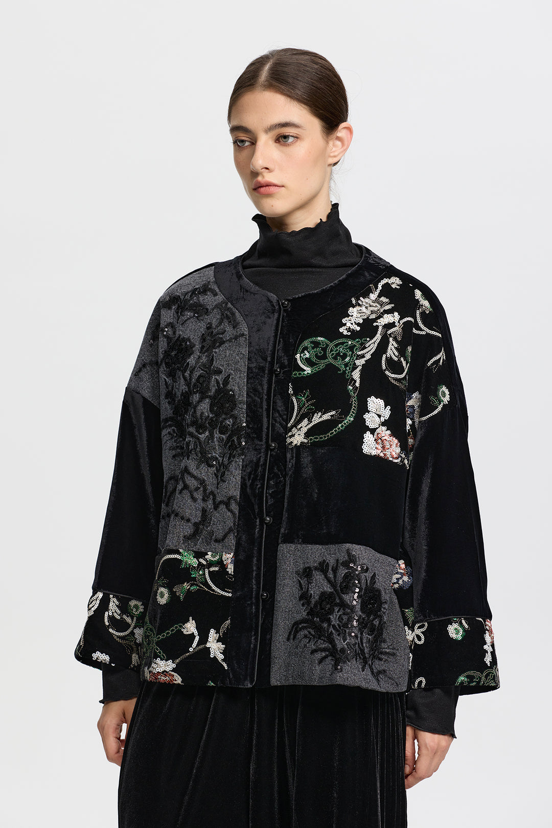 Artisanal Sequin Embellished Jacket