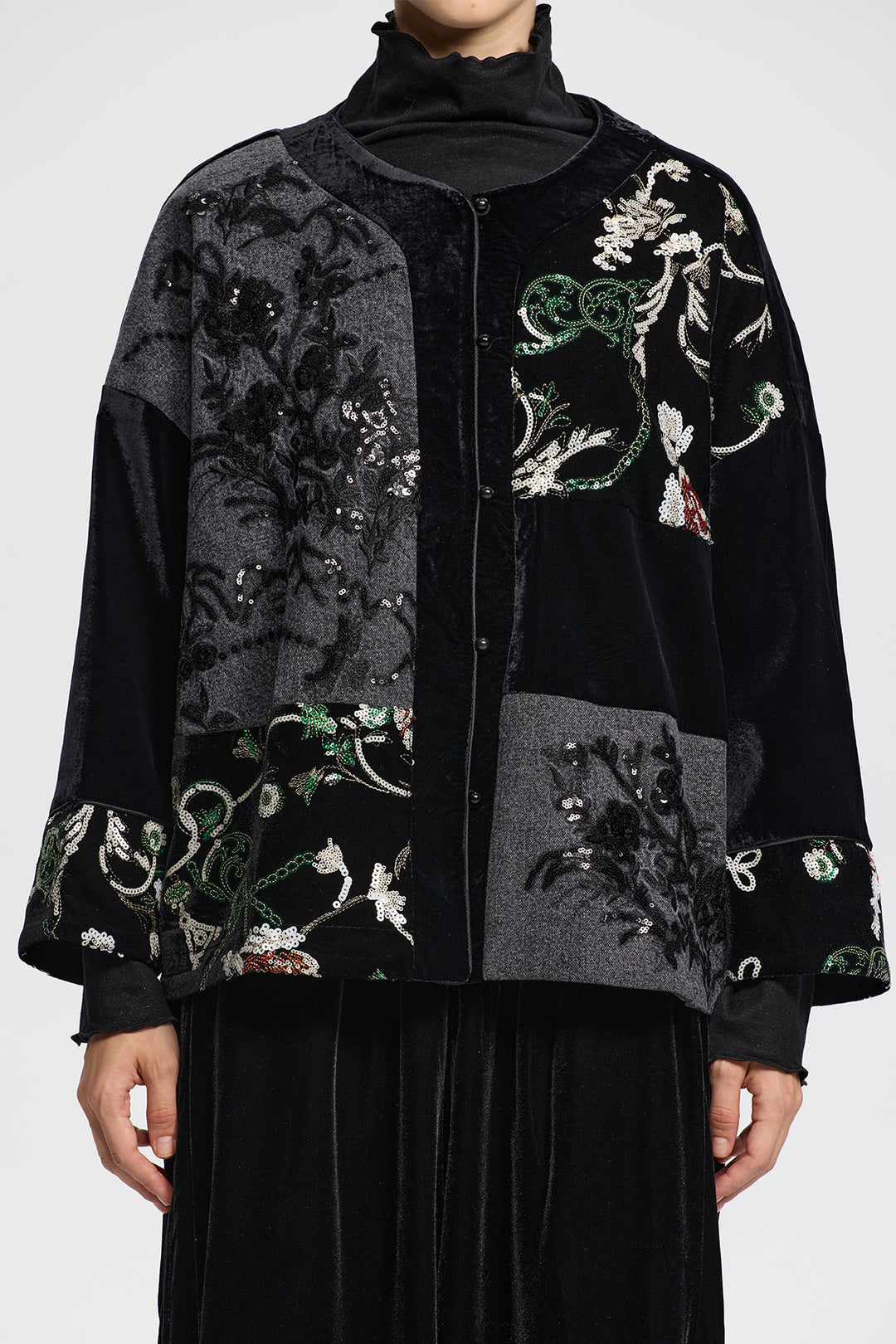 Artisanal Sequin Embellished Jacket