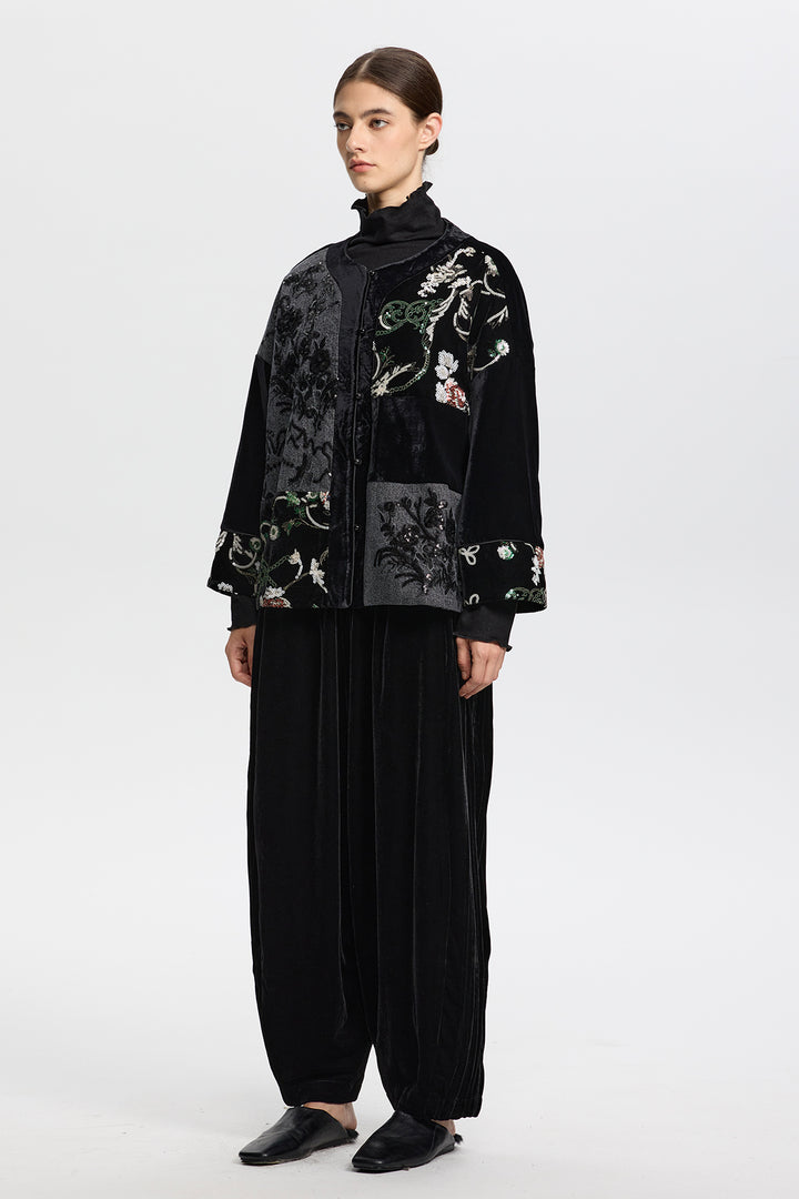 Artisanal Sequin Embellished Jacket