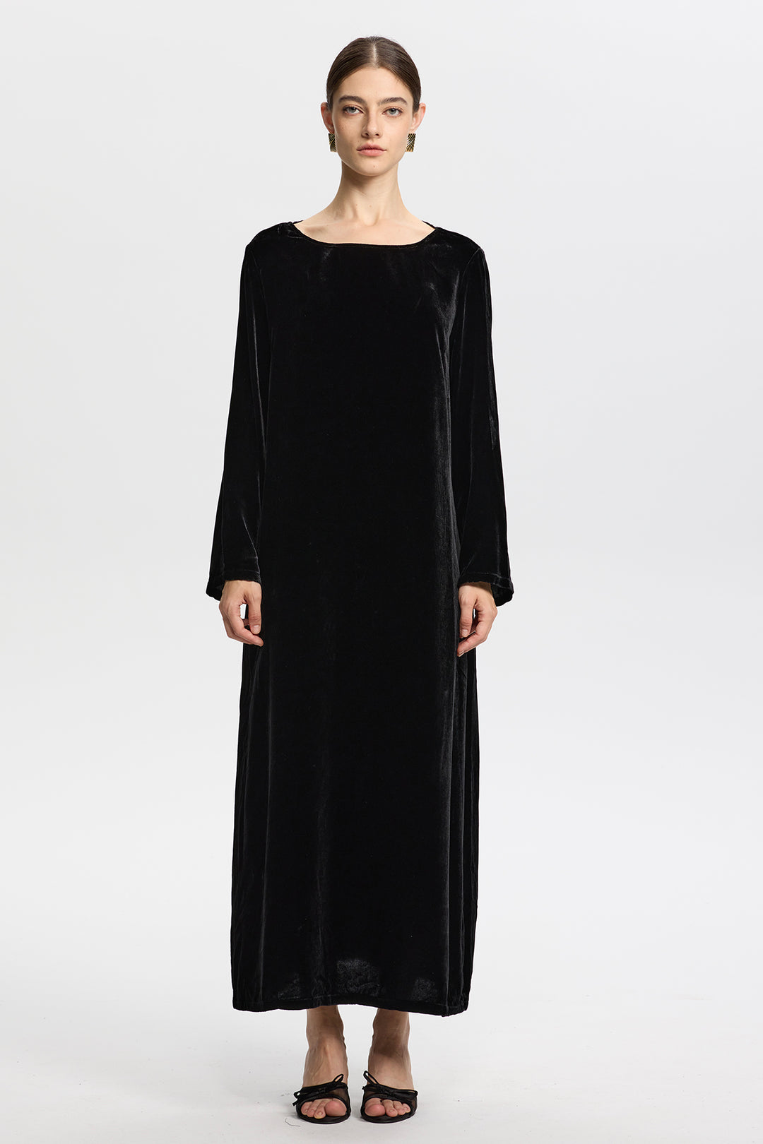 Althea Long Sleeve Velvet Dress