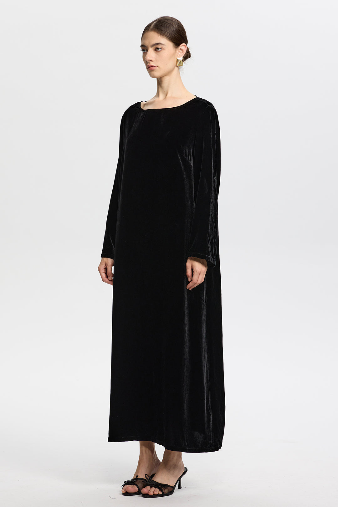 Althea Long Sleeve Velvet Dress