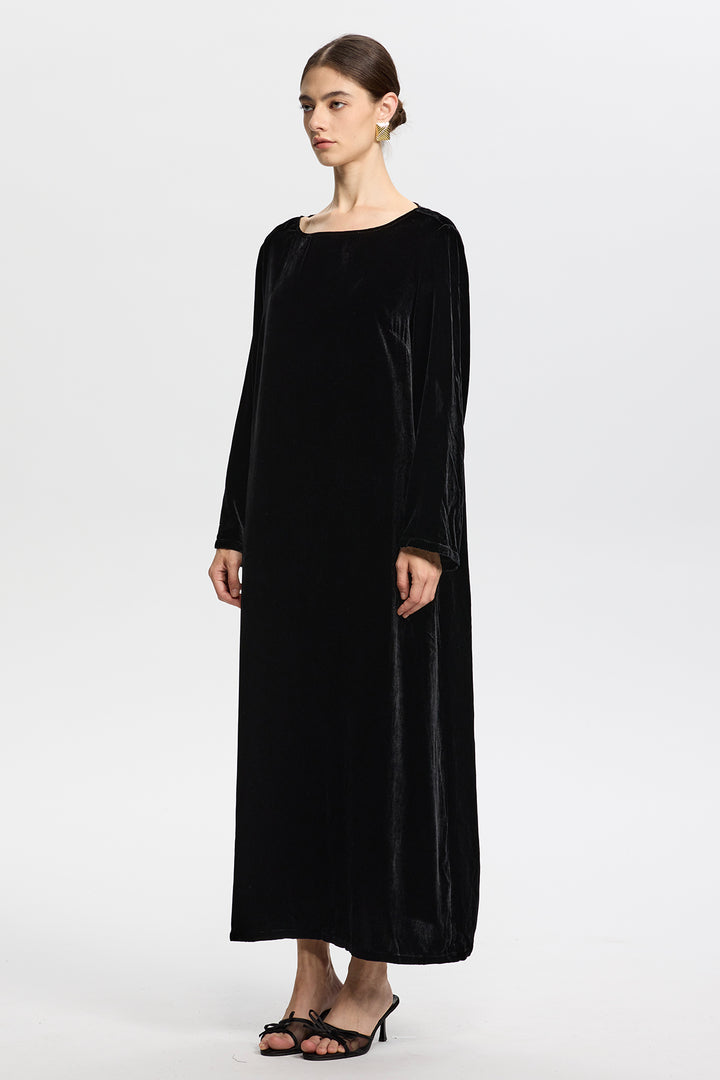 Althea Long Sleeve Velvet Dress