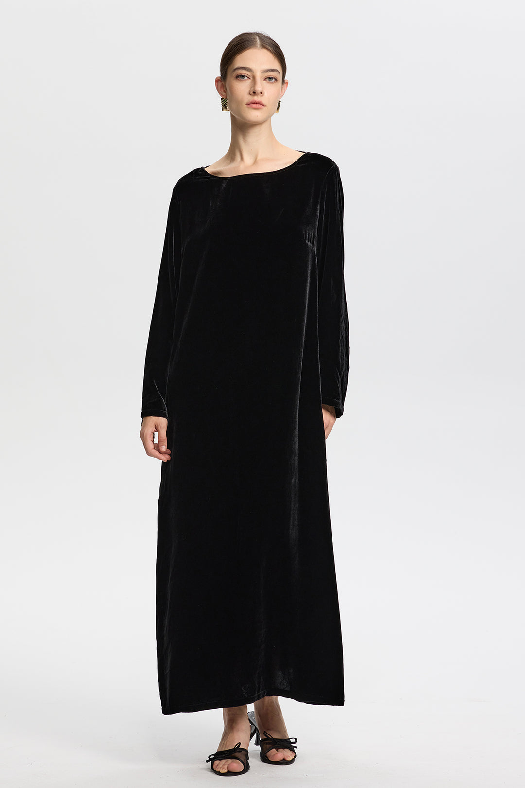 Althea Long Sleeve Velvet Dress