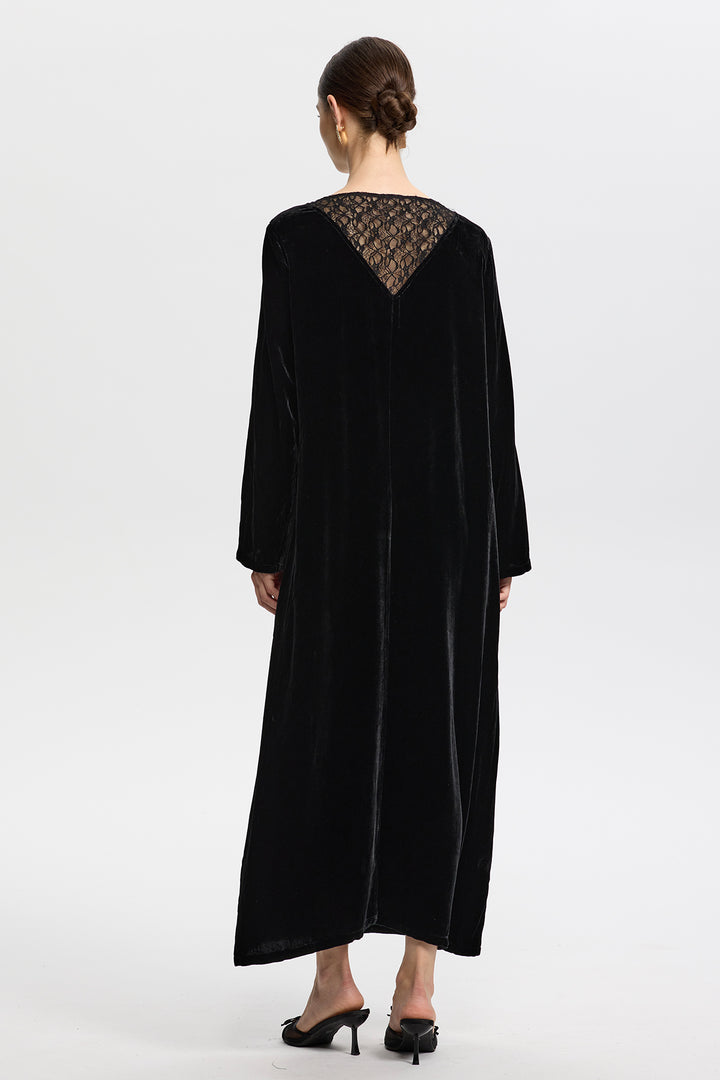 Althea Long Sleeve Velvet Dress