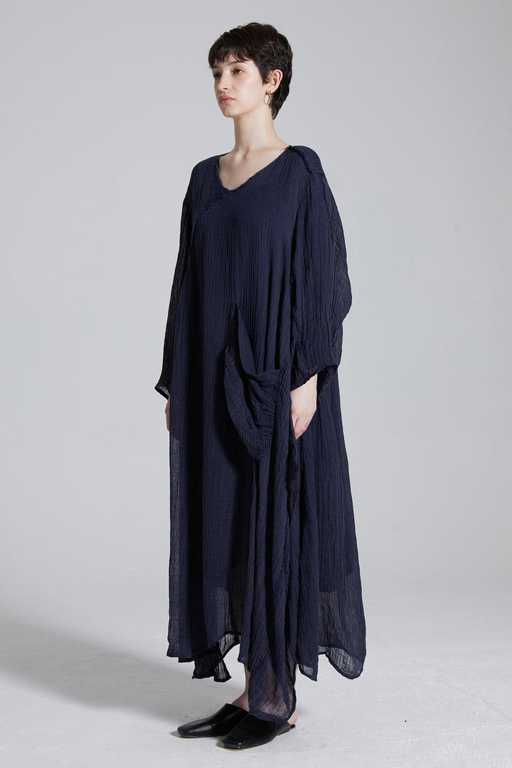 Irena Casual Maxi Linen Dress