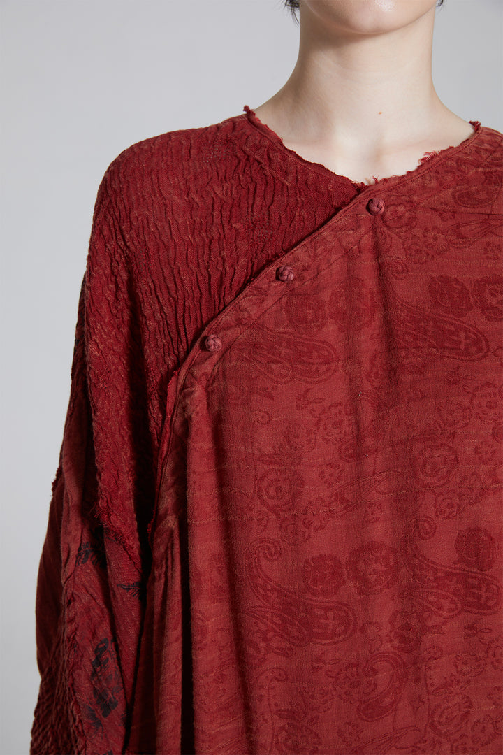 Leyva Splice Linen Maxi Dress