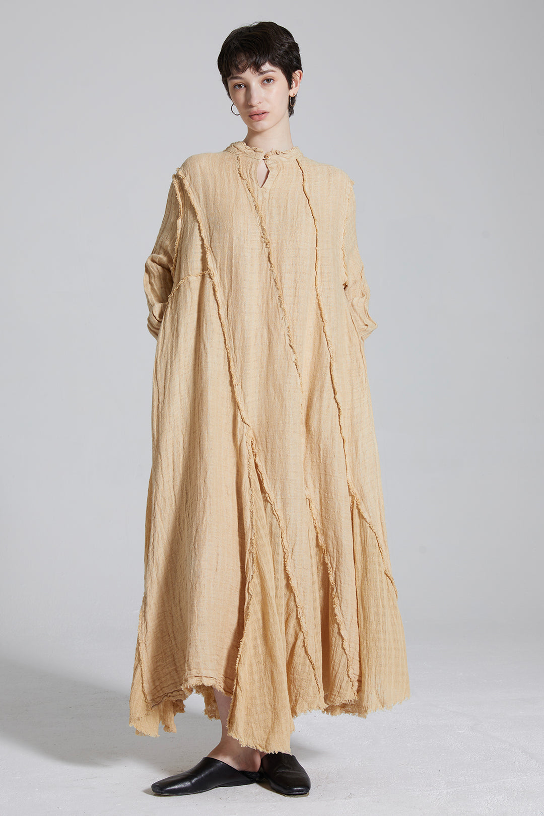 Mitska Linen Maxi Dress