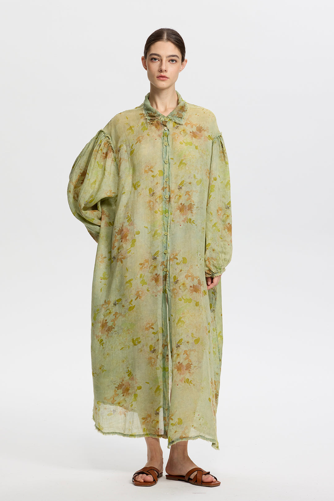 Isolde Linen Shirt Dress