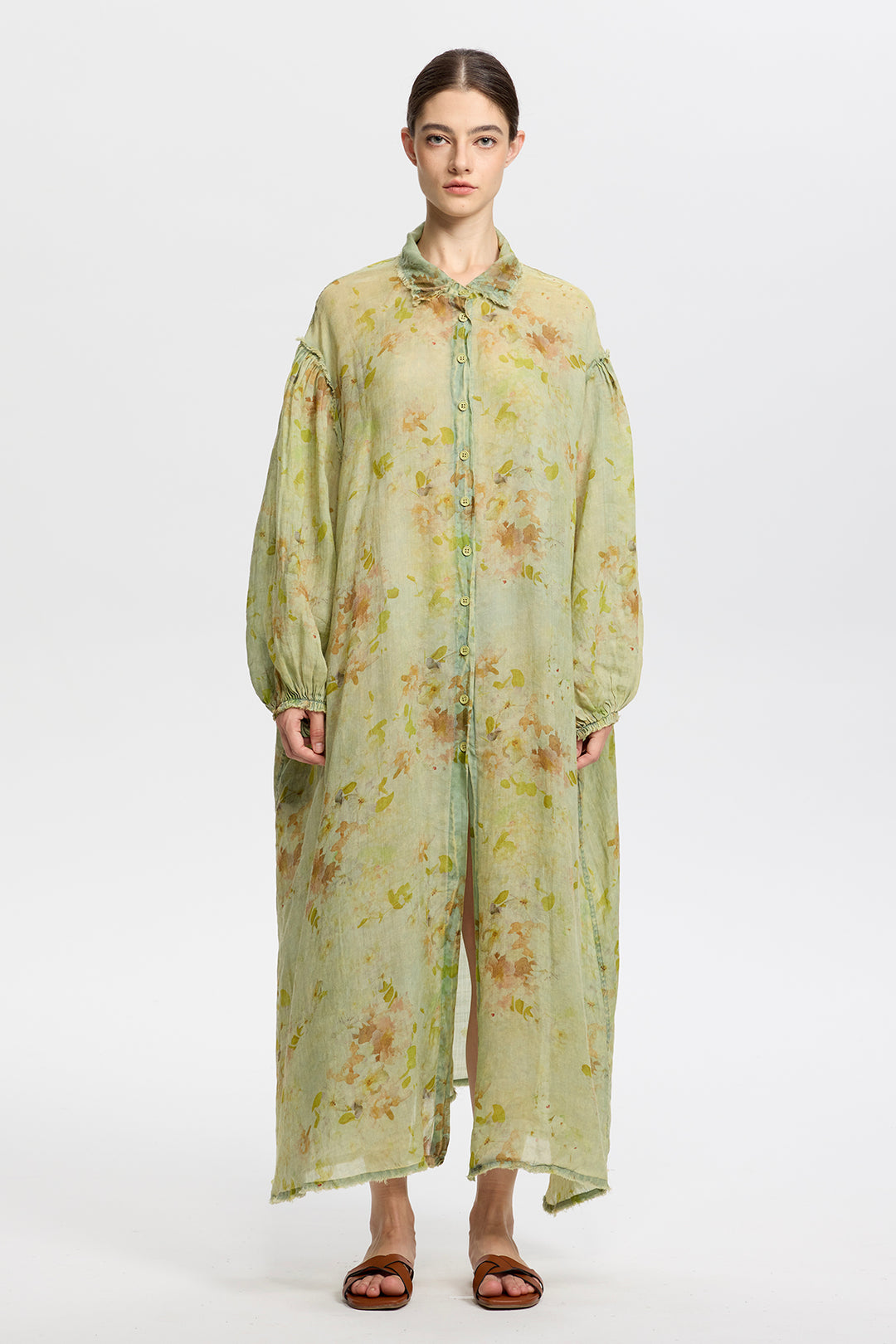 Isolde Linen Shirt Dress