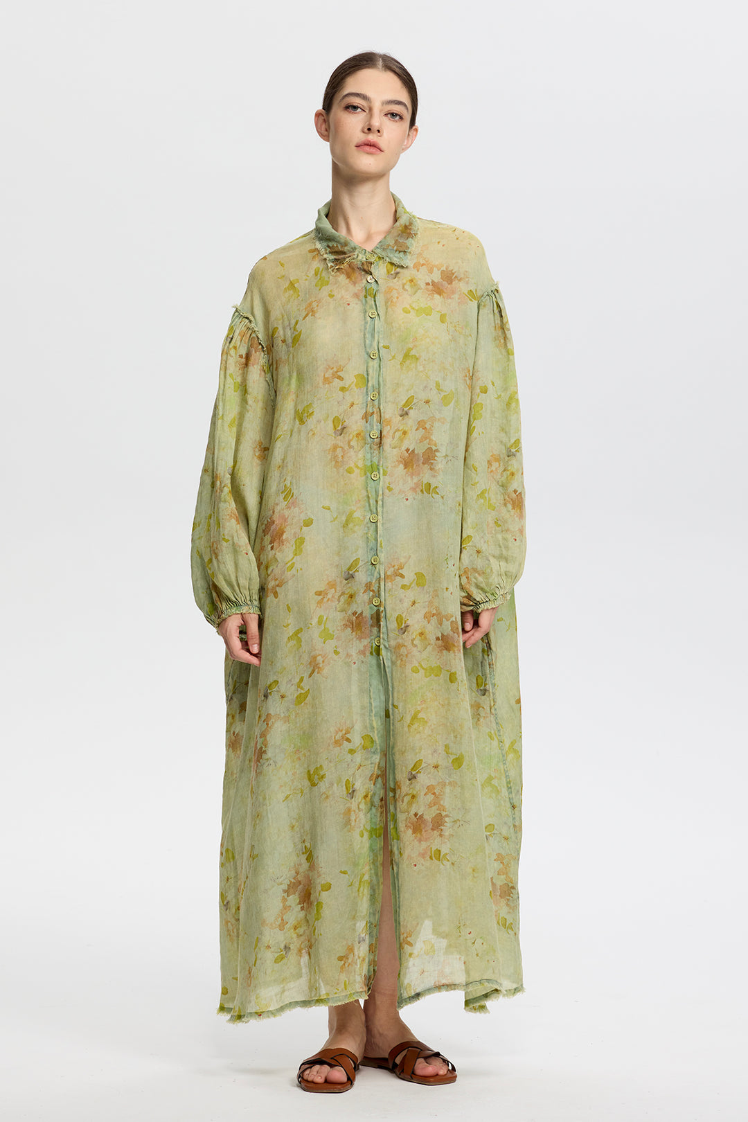 Isolde Linen Shirt Dress