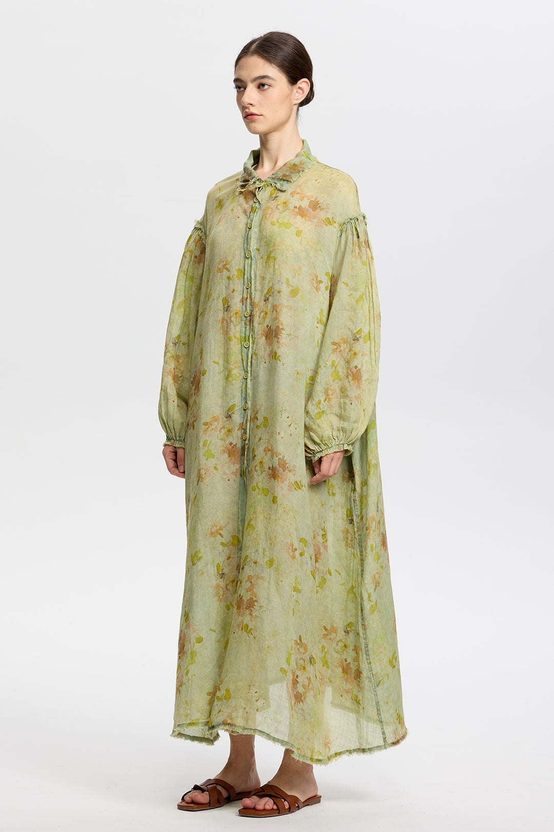 Isolde Linen Shirt Dress