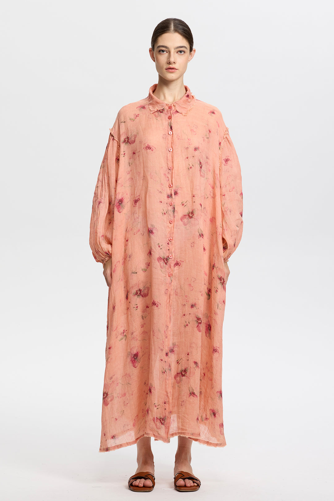 Isolde Linen Shirt Dress