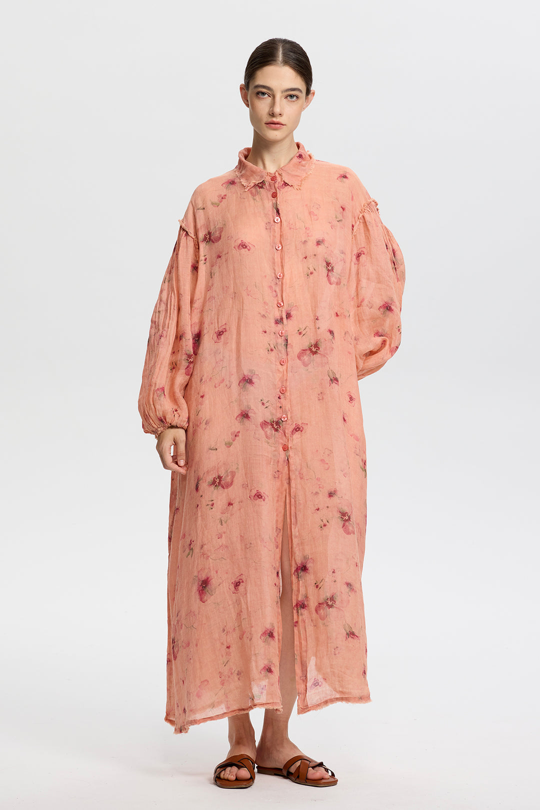 Isolde Linen Shirt Dress