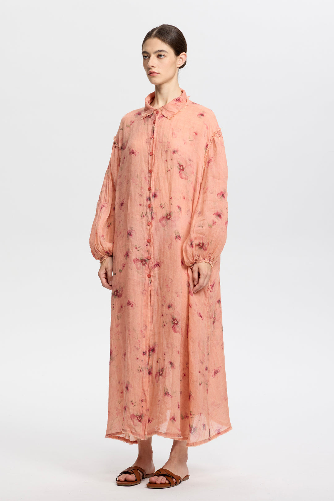 Isolde Linen Shirt Dress