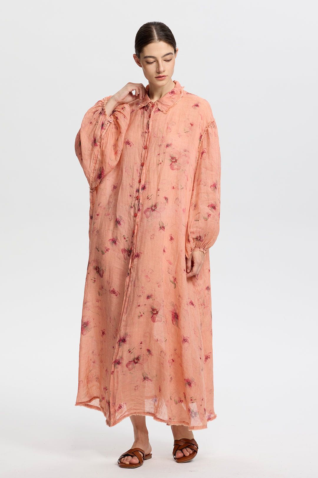 Isolde Linen Shirt Dress