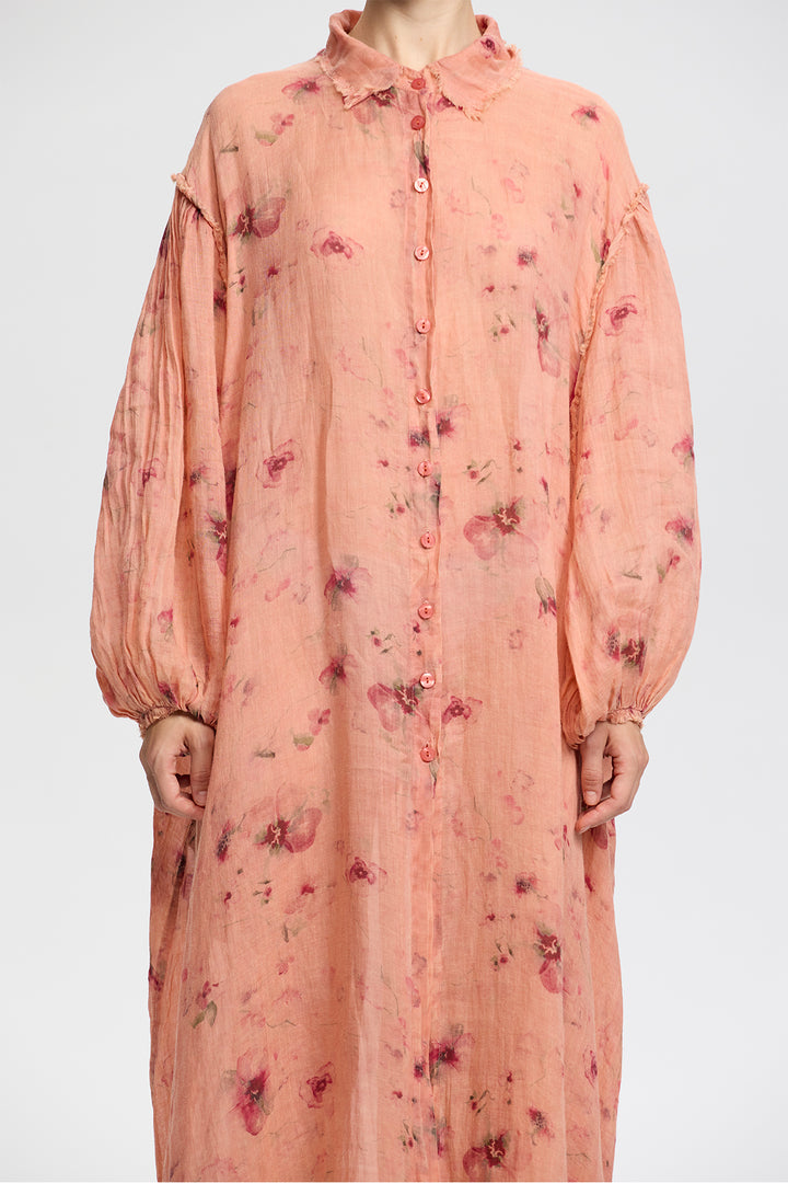 Isolde Linen Shirt Dress