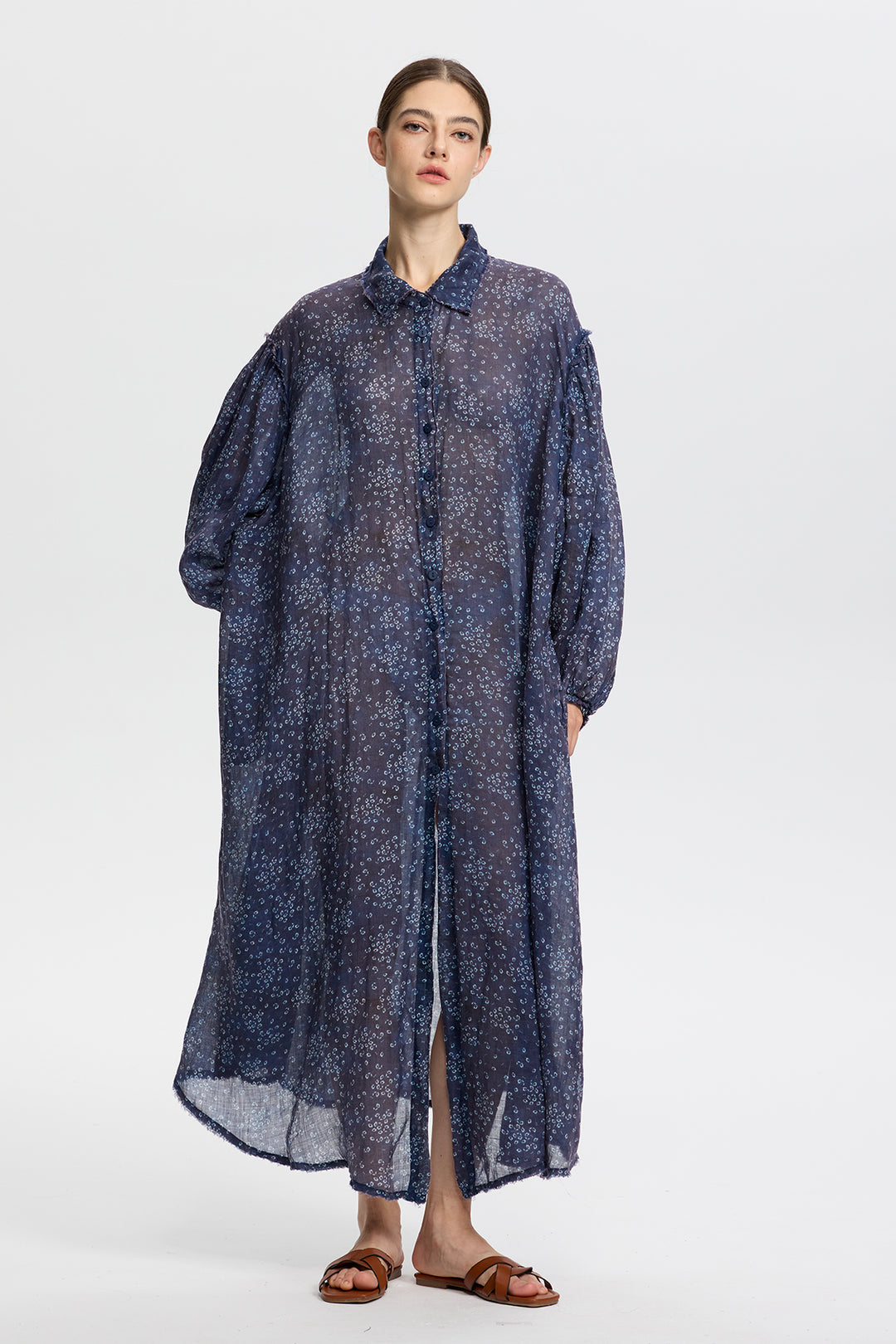 Isolde Linen Shirt Dress