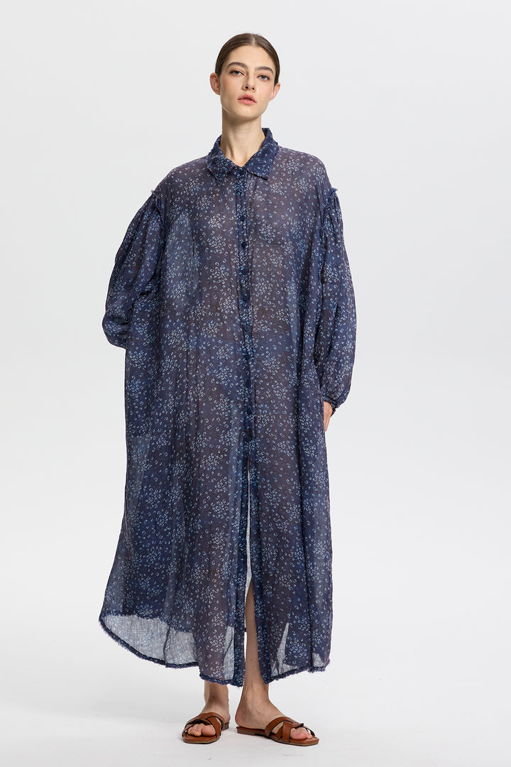 Isolde Linen Shirt Dress