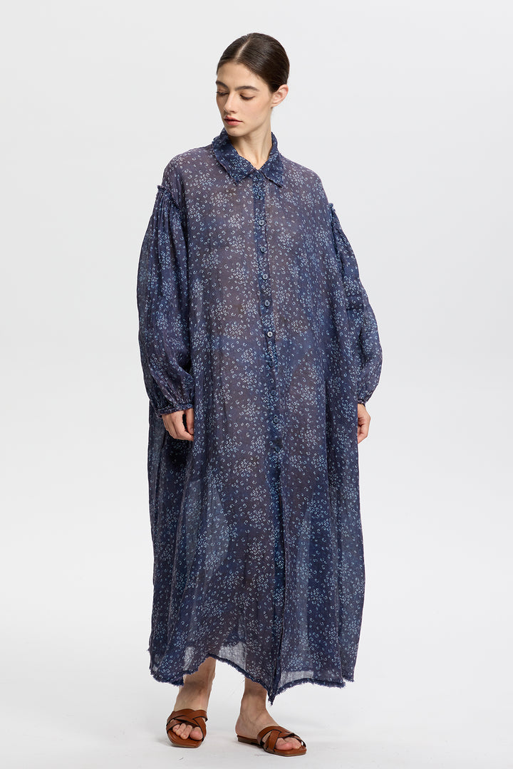 Isolde Linen Shirt Dress