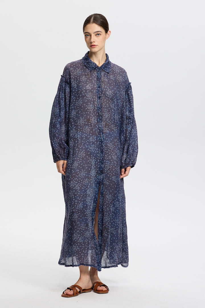 Isolde Linen Shirt Dress