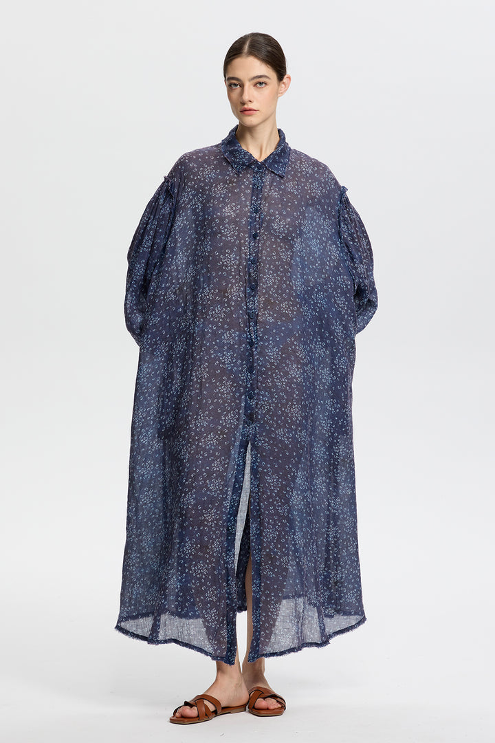 Isolde Linen Shirt Dress