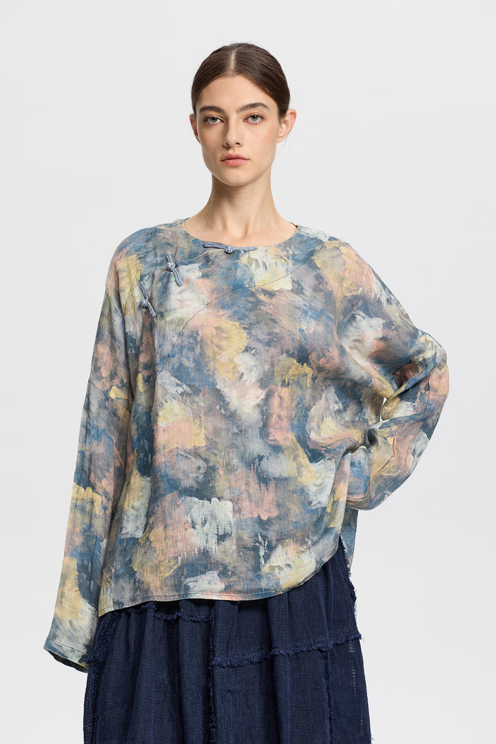 Anwen Linen Top