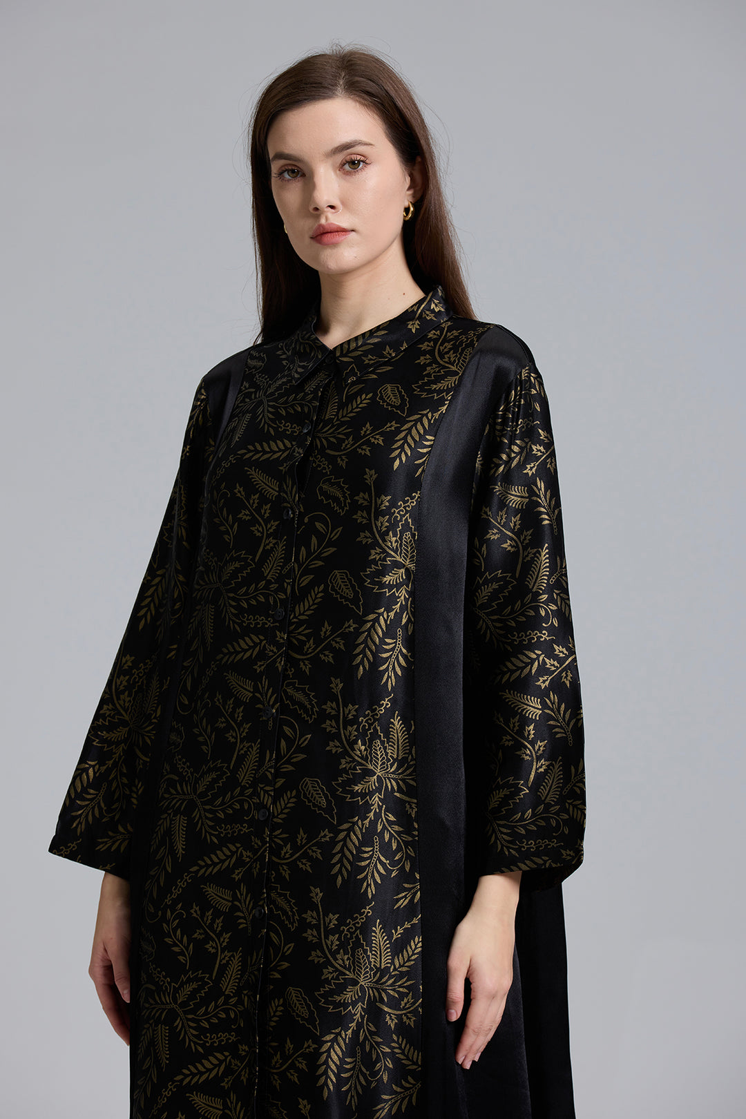 Conjunto dois estampado retrô casual elegante