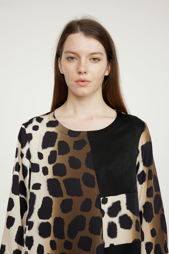 Conjunto Cissi Leopard Seda Dois