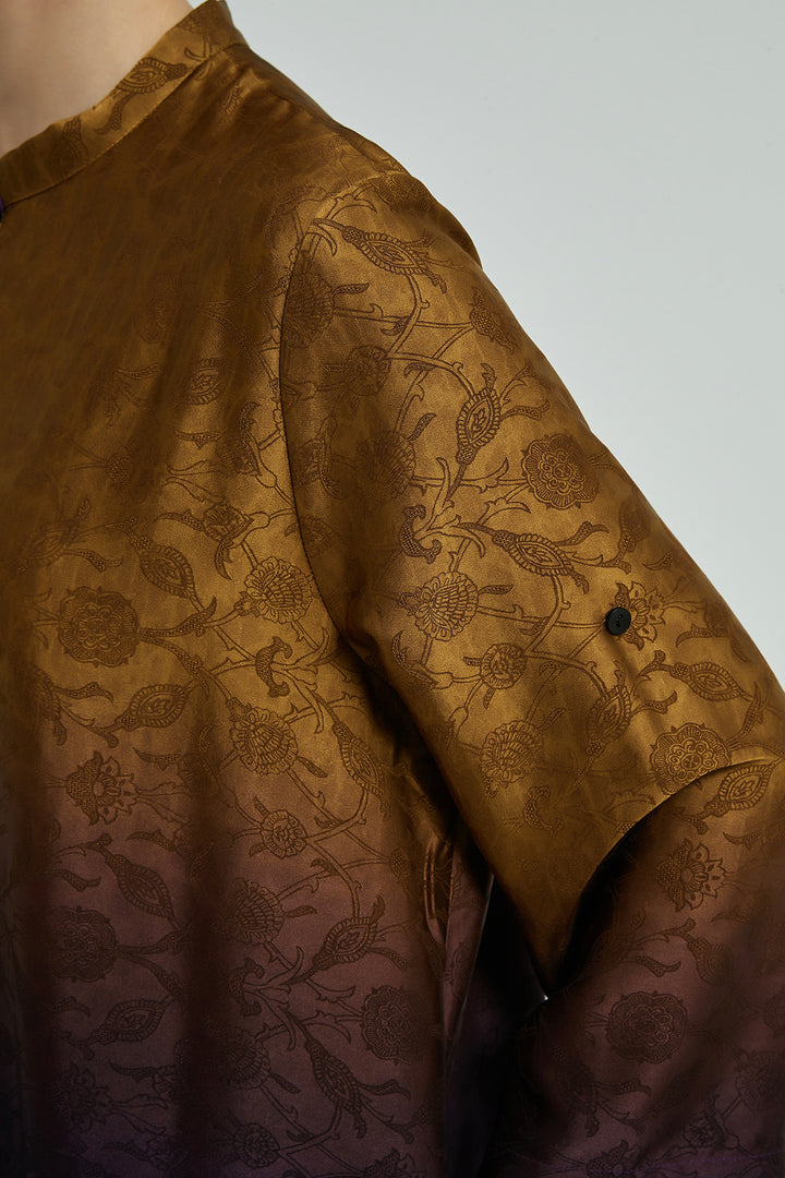 Seidenkleid mit Farbverlauf - Lila