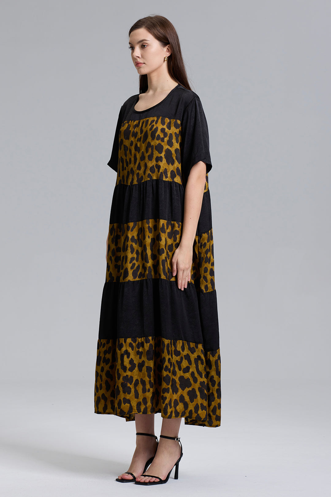 Boe Leopard Splice Dress