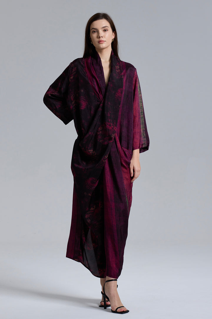 Rae Cross Front Elegant Splice Dress