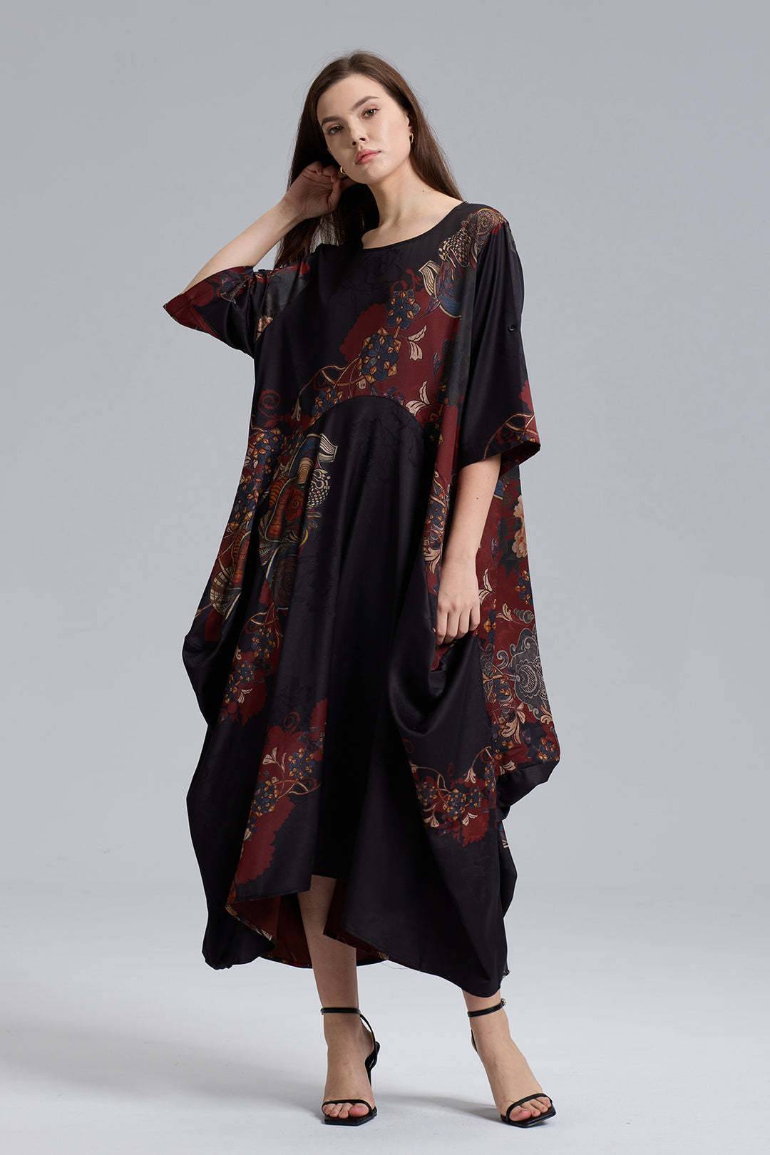 Camino Irregular Design Print Dress