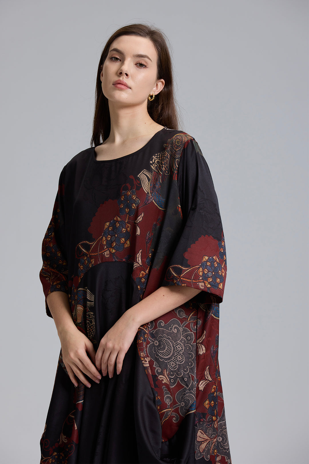 Camino Irregular Design Print Dress
