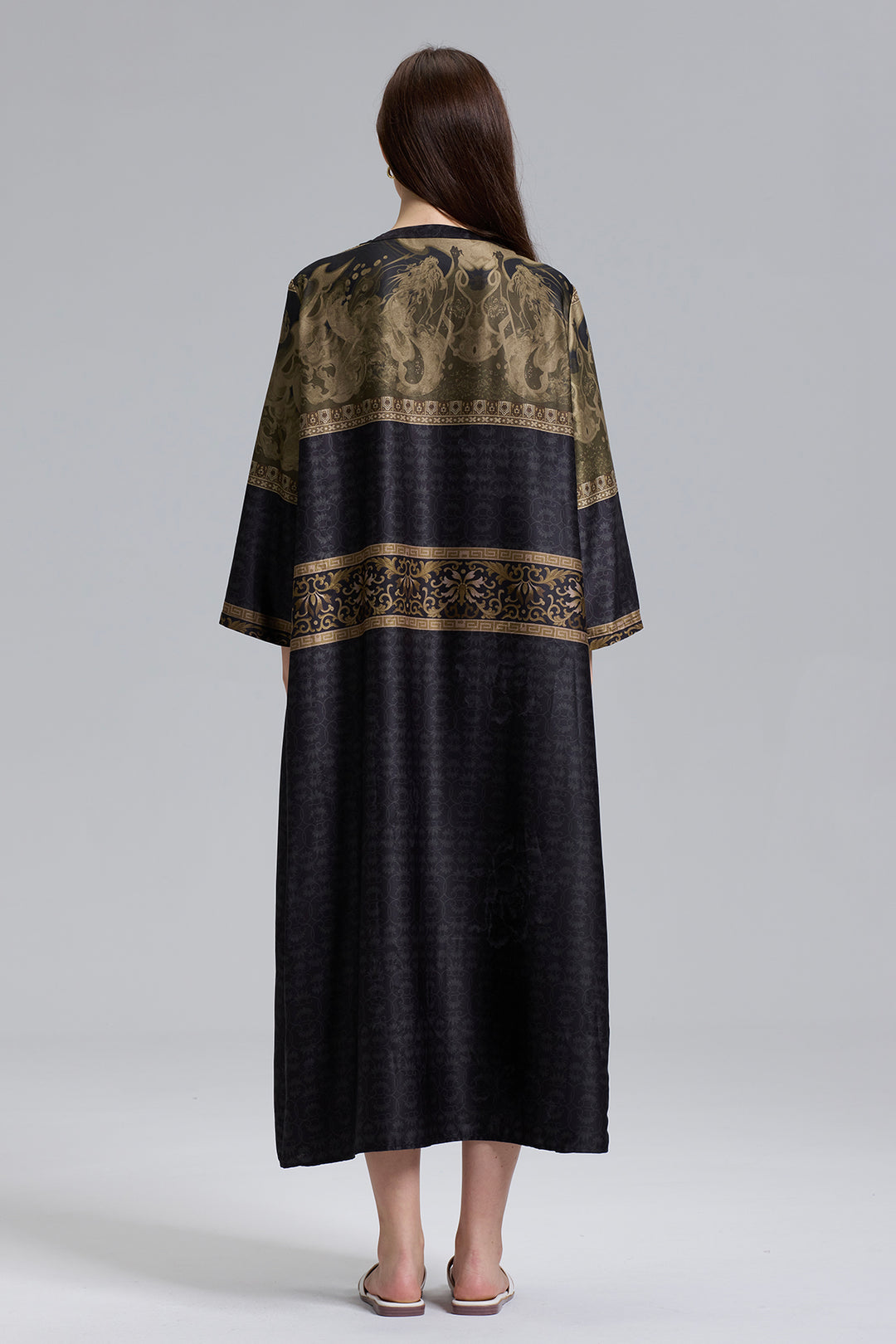 Arlo V-Neck Casual Silk Dress